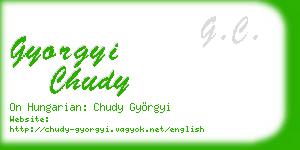 gyorgyi chudy business card